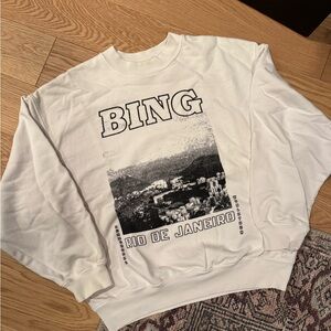 Anine Bing cream Rio Sweatshirt